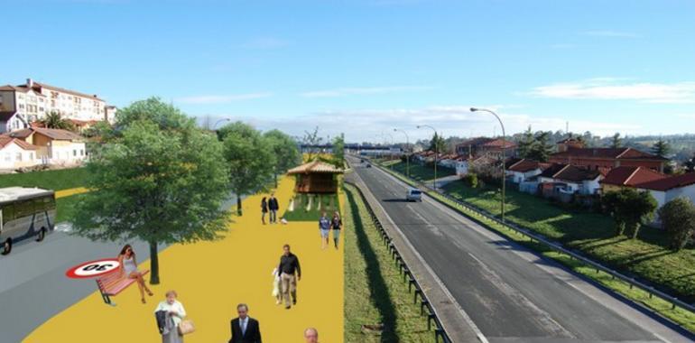 El bulevar de la autopista se presenta a los grupos políticos municipales de Oviedo