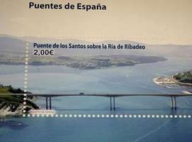 Piden la retirada del sello del puente de Los Santos donde se borró Asturias y su costa
