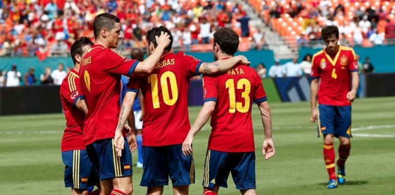 España vence a Haití en el primer ensayo para la Copa Confederaciones