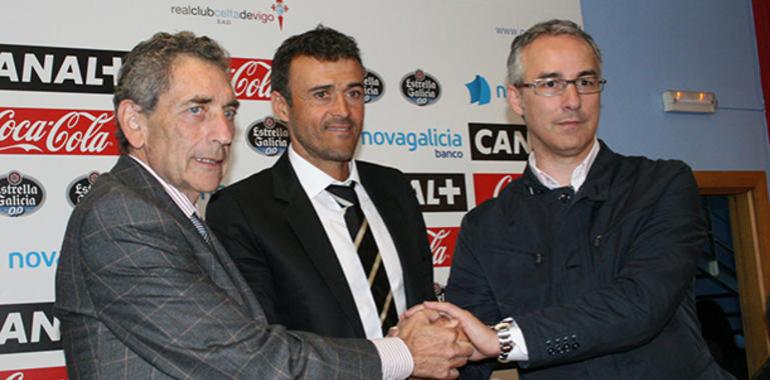 Luis Enrique presentado como técnico del Celta