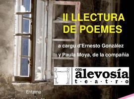 Blimea acueye una llectura de poemes a cargu de la compañía “Con Alevosía Teatro”