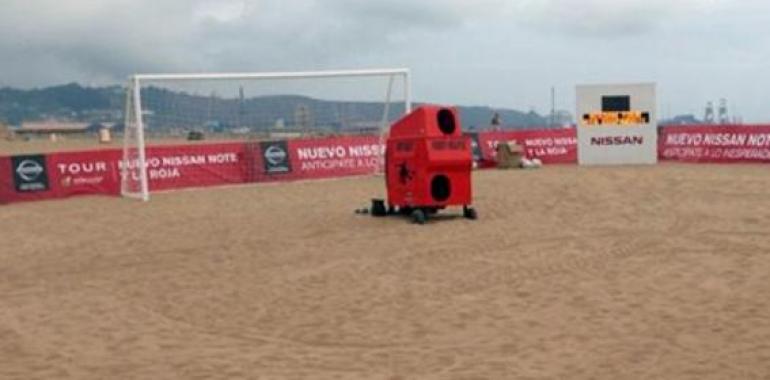 Todo listo en Gijón para el Campeonato Fútbol Playa