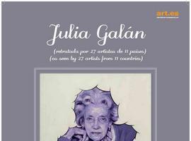 27 artistas de 11 paises retratan a la moscona Julia Galán