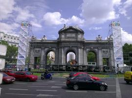 Los madrileños esperarán la decisión del COI en la Puerta de Alcalá