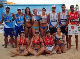 El asturiano César Menéndez, bronce en el Campeonato de España de Voley Playa