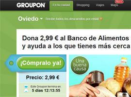 Groupon.es recauda fondos para una campaña solidaria con el Banco de Alimentos de Oviedo