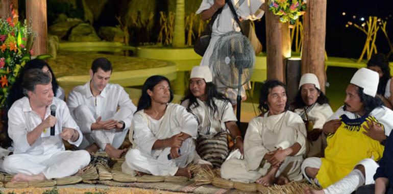 Santos agradece apoyo de las comunidades indígenas al proceso de paz 