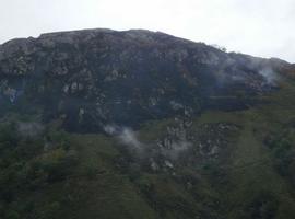 Denuncian falta de medios ante un nuevo incendio forestal frente al Santuario de Covadonga
