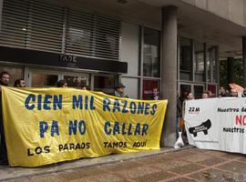 Ocupación simbólica de la FADE por Asturies en Marcha22M