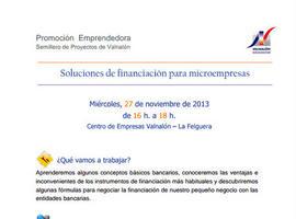 \"Soluciones de financiación para microempresas\", el miércoles en Valnalón