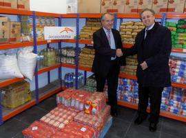 ArcelorMittal entrega a Cáritas Asturias 500 kilos de alimentos