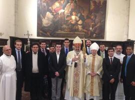 El Obispo celebra con los seminaristas en la Catedral de Oviedo