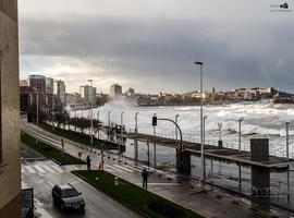 Gijón, Navia y Castropol fueron los concejos más afectados por el viento