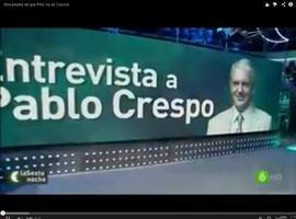 Coto envía al PSOE un DVD con entrevista televisiva a Crespo en la que dice que P.A.C. no es Cascos