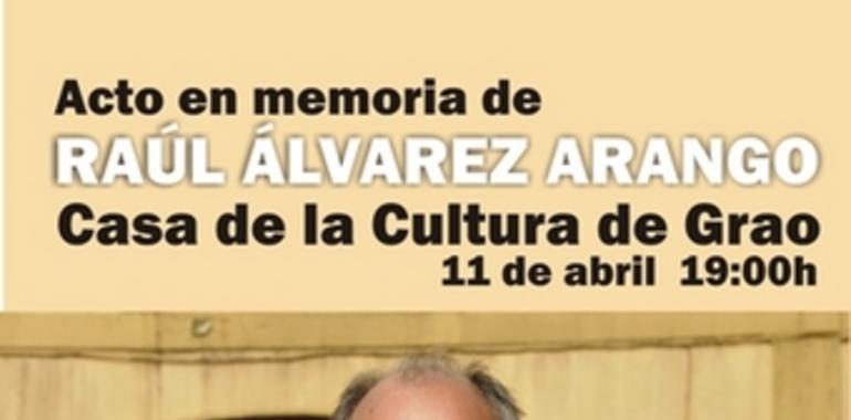 Homenaje a Raúl Alvarez Arango en Casa de Cultura de Grao