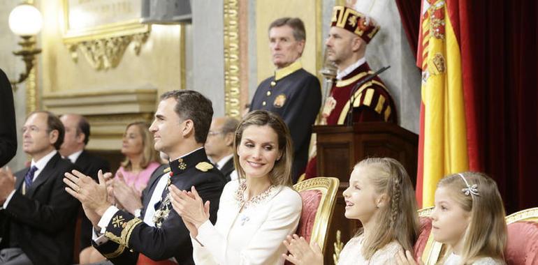 El presidente del Gobierno asturiano trasladó a Felipe VI "los mejores deseos" para su reinado