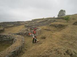 Allande realiza obras de limpieza en el recinto arqueológico del Castro de San Chuis