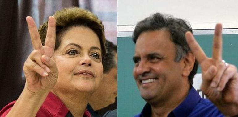 Brasil decidirá en segunda vuelta al próximo presidente entre Rousseff y Neves  