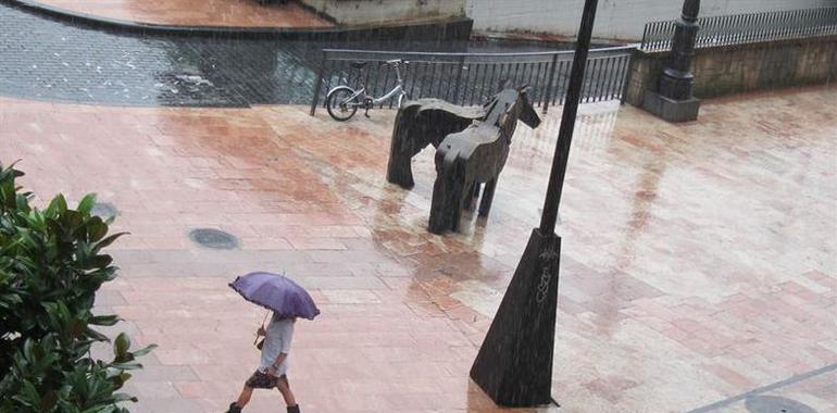 Lluvias intensas generalizadas en Asturias durante los próximos días
