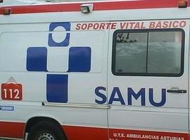 Motorista herido en accidente de tráfico en Quirós