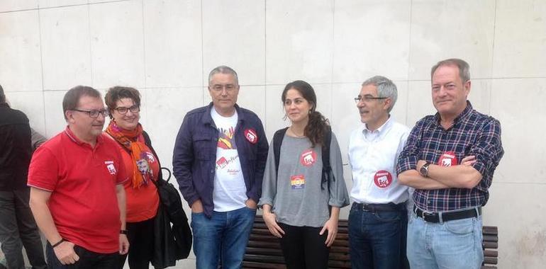 IU de Asturias muestra su apoyo a las Marchas por la Dignidad