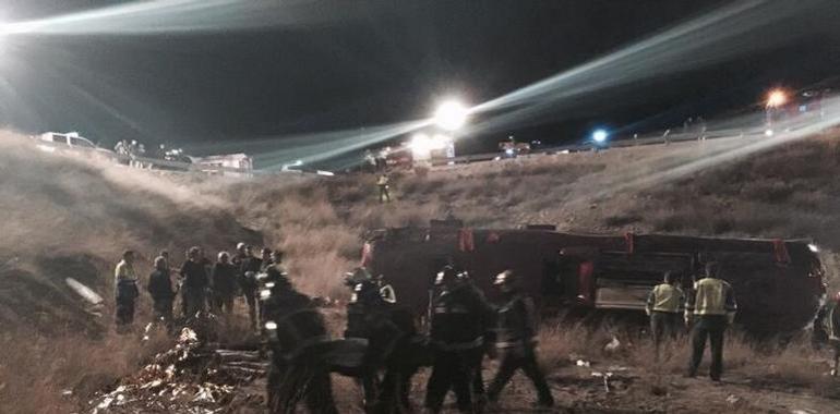 Son ya 14 los muertos en el accidente de autobús de Venta del Olivo, Murcia
