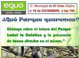 Mesa redonda de EQUO Gijón sobre los problemas del parque Isabel la Católica