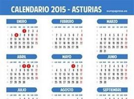 8 fiestas nacionales en el calendario laboral asturiano de 2015