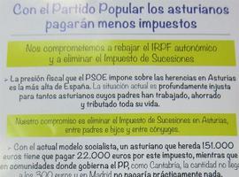 El PP ya buzonea octavillas con sus propuestas a los asturianos