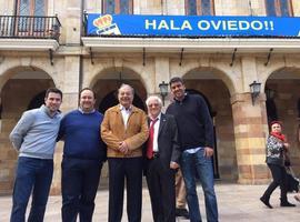 Eclosión asturiana en Oviedo con su equipo