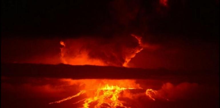 Volcán Wolf de la isla Isabela en Galápagos erupciona tras 33 años de silencio