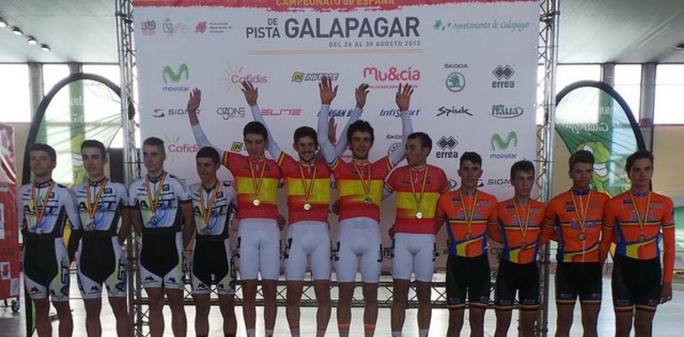 #Ciclismo asturiano. Los juniors finalizan los Campeonatos de España en pista con una plata y bronce más