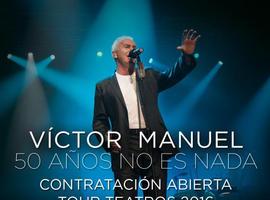 Las Entradas de Víctor Manuel " con amigos invitados" en Gijón, a la venta el 3 de diciembre