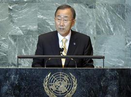 Ban Ki-moon pide llegar con acciones de paz a los lugares que lo necesiten