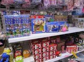 La Guardia Civil incauta juguetes falsificados de la Patrulla Canina en Lugones