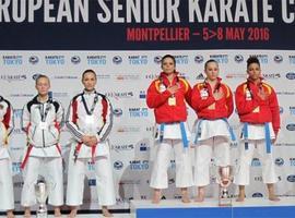 Oro para el equipo femenino de katas y plata para el masculino en el Europeo de Kárate