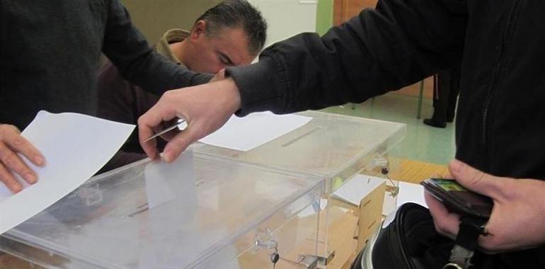 Las cabezas de lista por Asturias votarán a media mañana