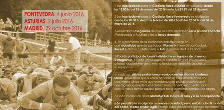 La Gladiator Race Asturias cierra este martes sus inscripciones