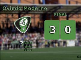 Tres golazos dan la victoria al Oviedo Moderno