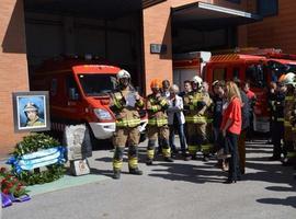Los bomberos de Oviedo recuerdan a Eloy Palacio
