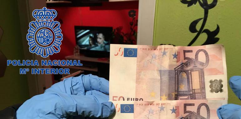 La Policía desarticula una banda de mujeres que falsificaba billetes desde una imprenta de Oviedo