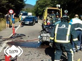 8 heridos, uno grave, en acidente de tráfico en Cangas de Onís