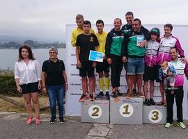 Paula Herrero y Rubén Tuset ganan el I Triatlón EoSprint en Arnao