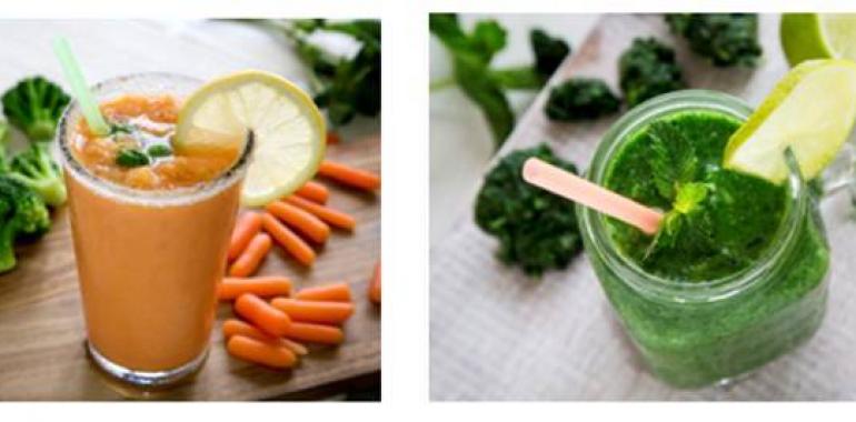 Granizado de verduras congeladas, una alternativa saludable y fácil de hacer en casa