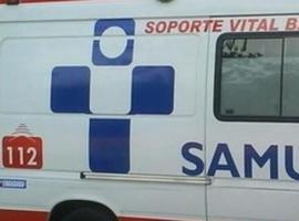 Herida en accidente de tráfico en Calabazos, Tineo