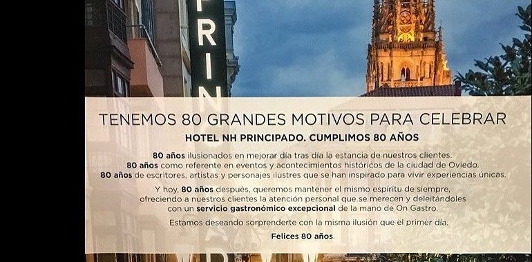 80 años del Hotel Principado en Oviedo