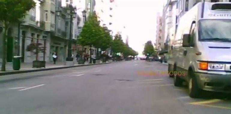 Corte de tráfico en Oviedo por el desmontaje de una grúa