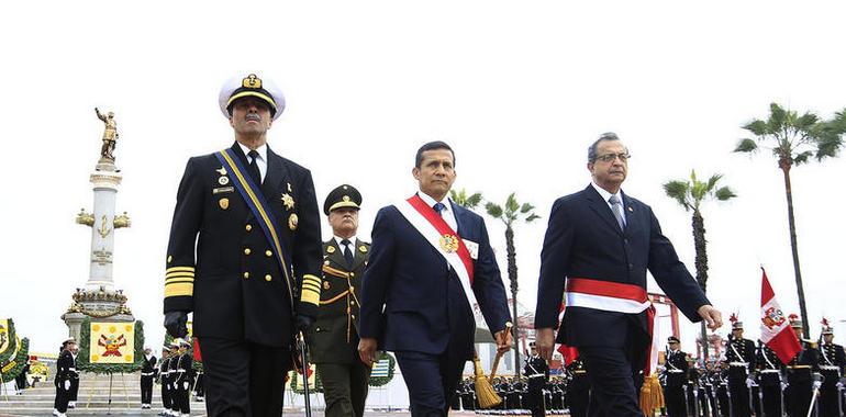Humala conmemora el combate naval de Angamos en el Día de la Marina