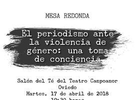 Mesa redonda El periodismo ante la violencia de género, en Oviedo