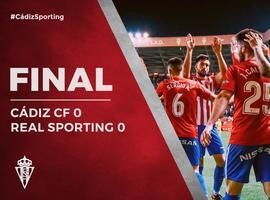 El Sporting añade otro punto frente al Cádiz